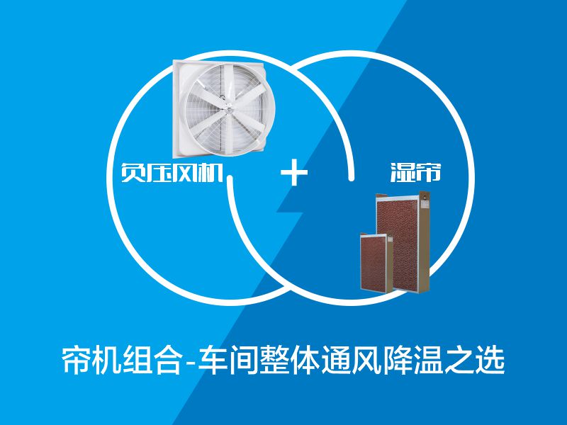 帘机组合-车间整体通风降温